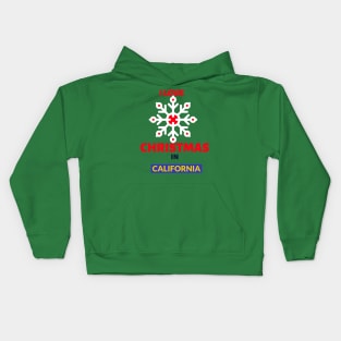 I LOVE CHRISTMAS IN CALIFORNIA Kids Hoodie